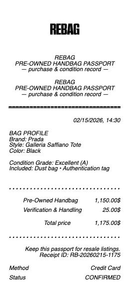 Rebag Receipt