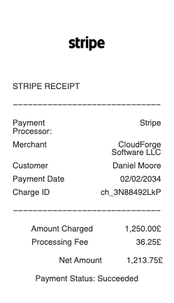 Stripe Receipt