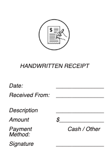 Handwritten Receipt Template