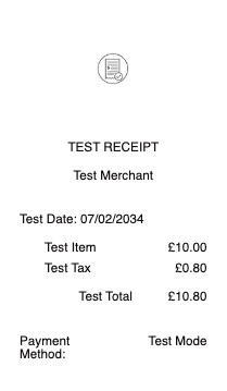Test Receipt