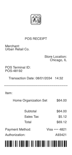 POS Receipt